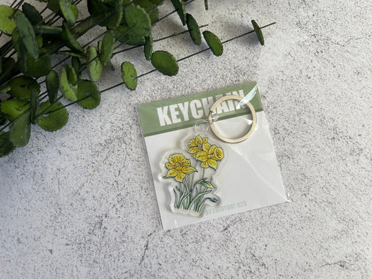 Daffodil Keychain