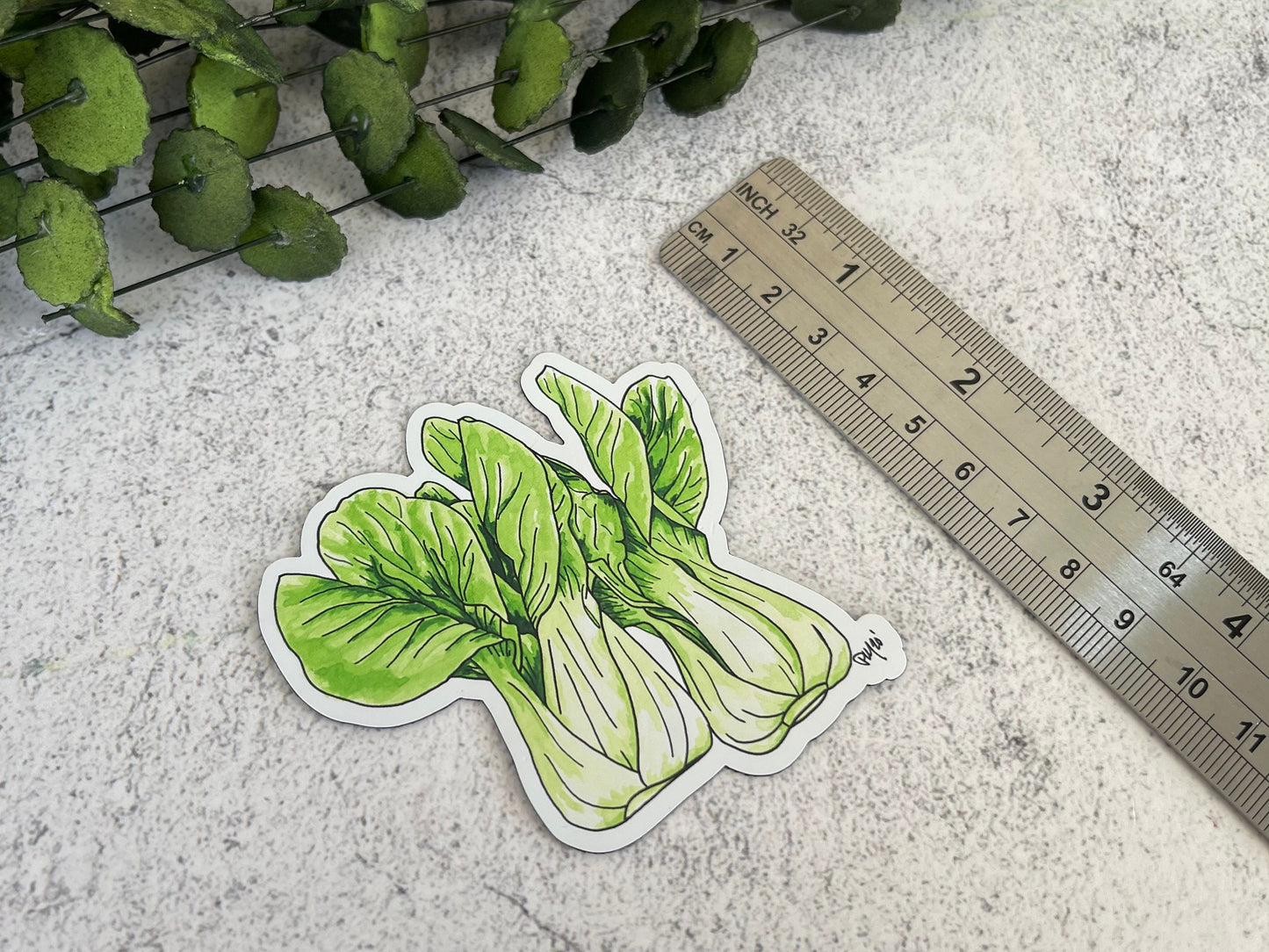Watercolor Bok Choy Magnet