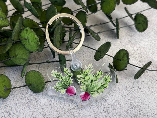 Radish Keychain