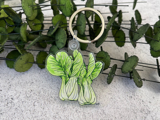 Bok Choy Keychain