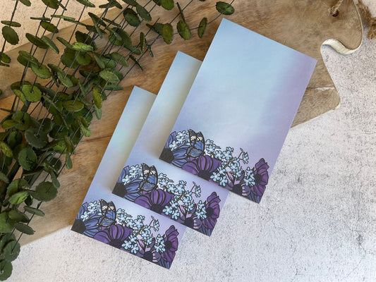 Blue Floral Notepad