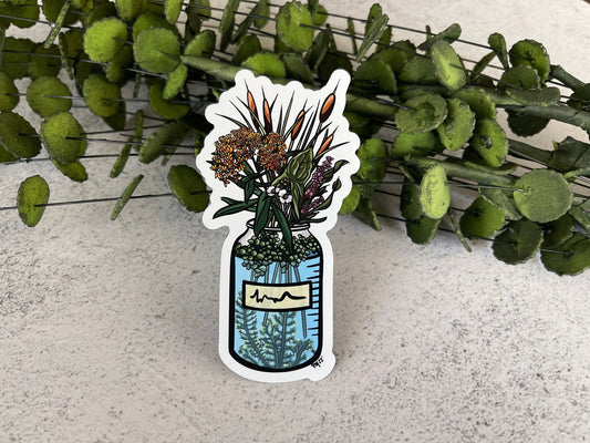 Wetlands Science Flask Magnet