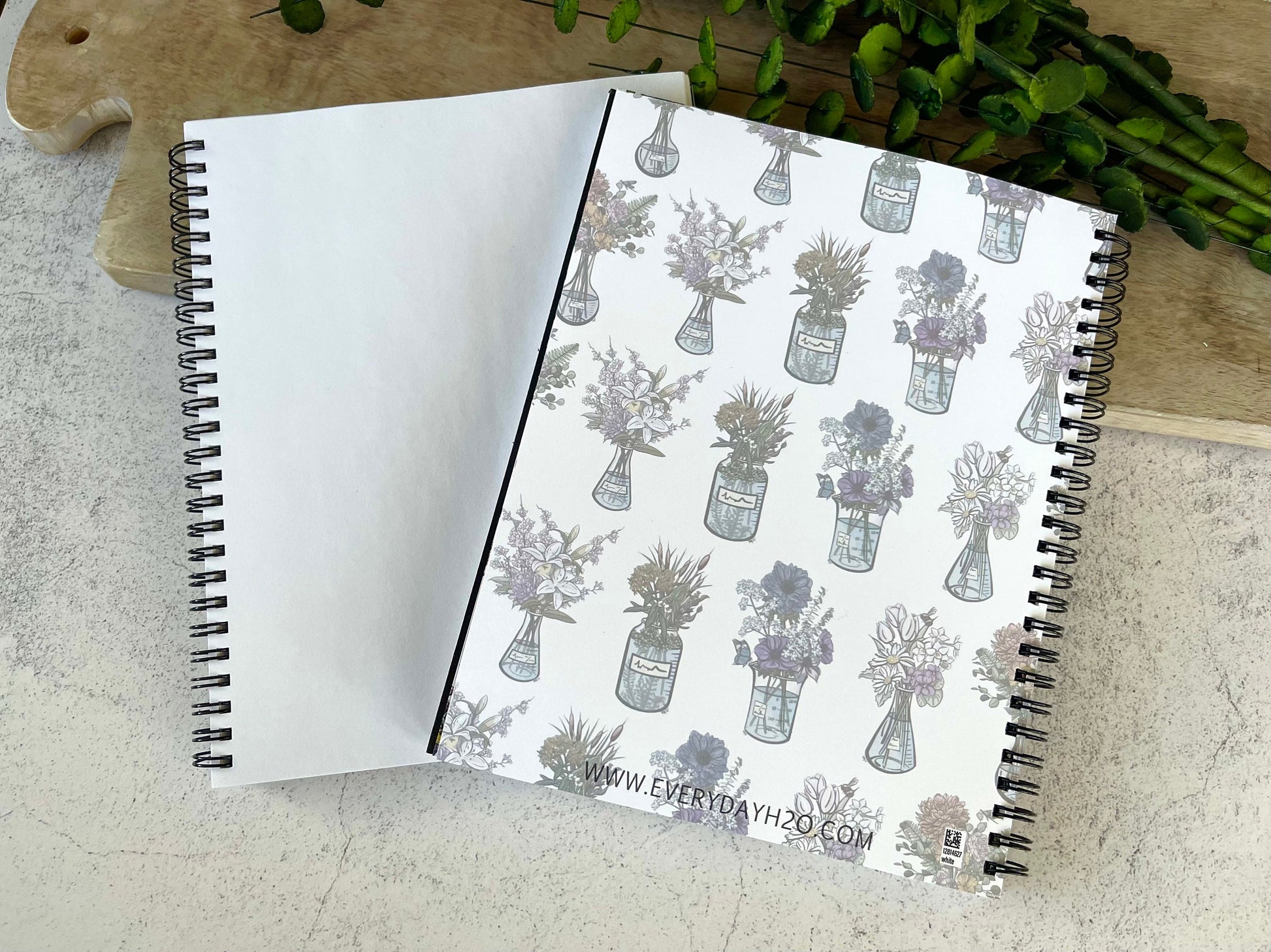 Science Flask Spiral Notebook