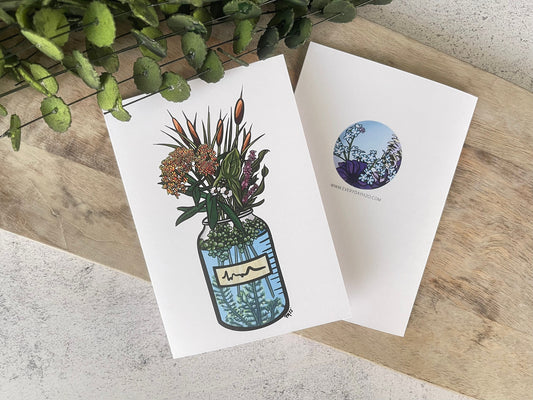 Wetland Floral Greeting Card