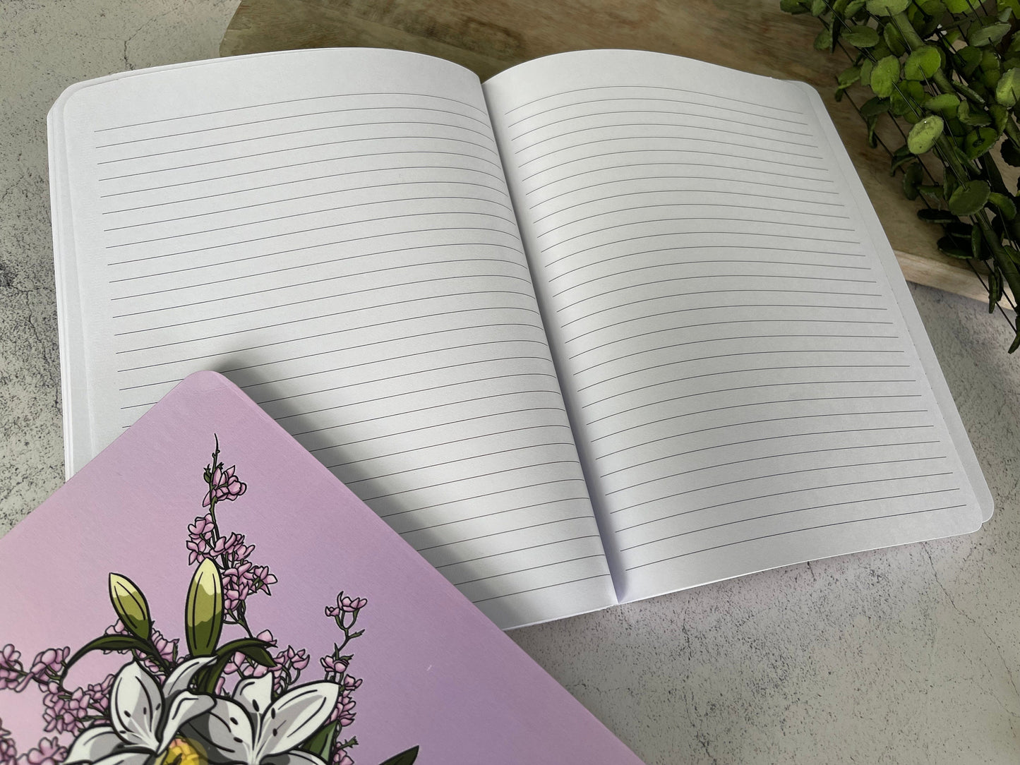 Pink Science Flask Lined Notebook