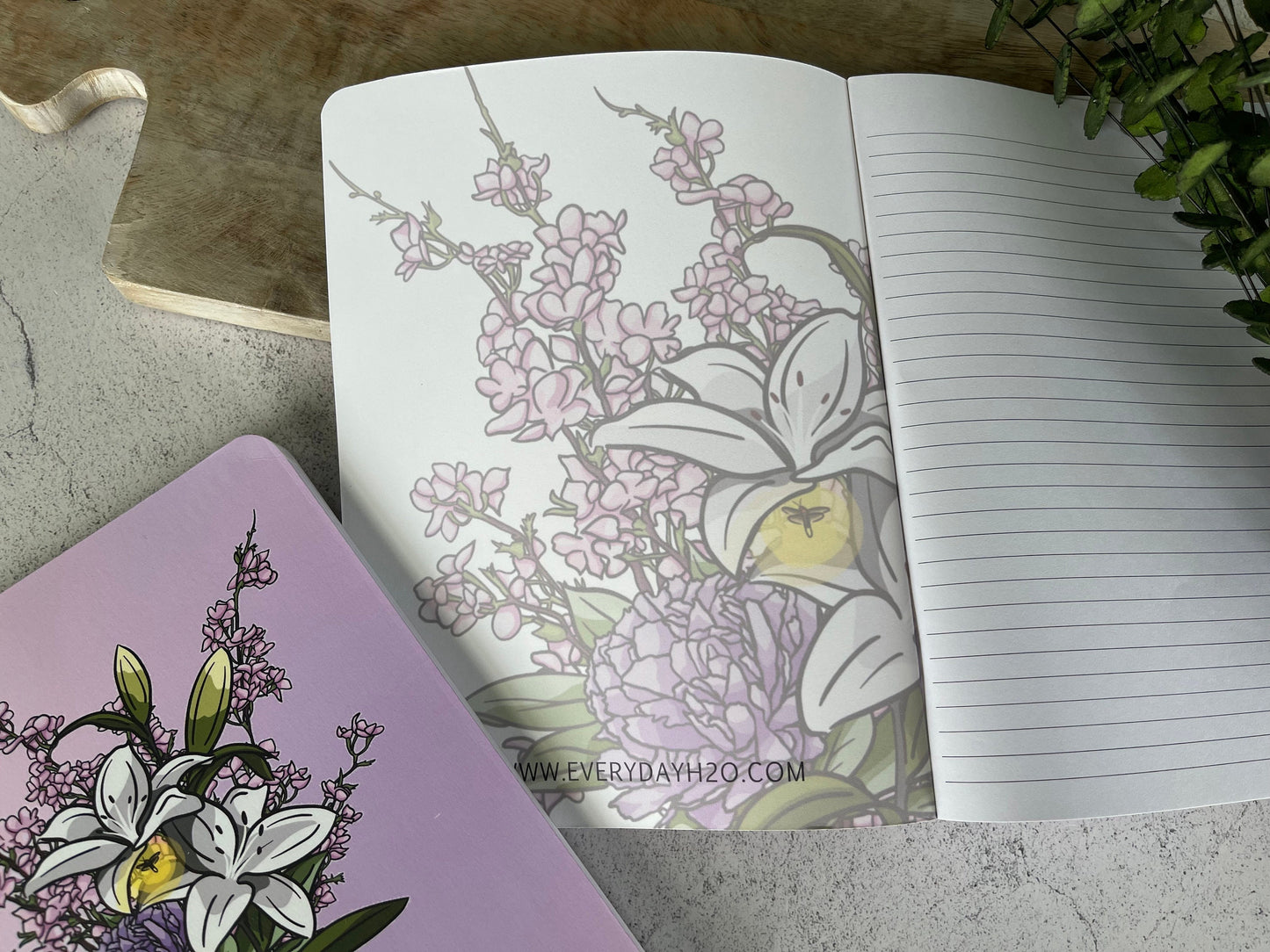 Pink Science Flask Lined Notebook