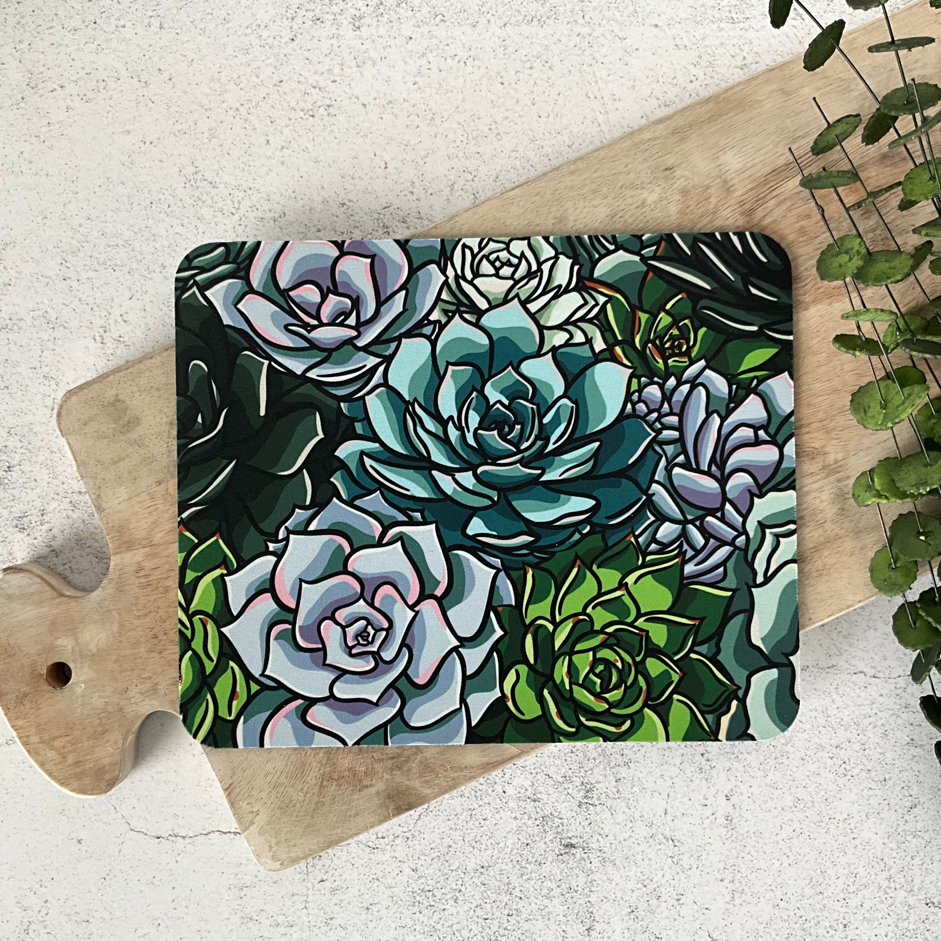 succulent mouse pad Succulent Mouse Pad