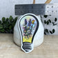 Floral Lightbulb Vinyl Sticker