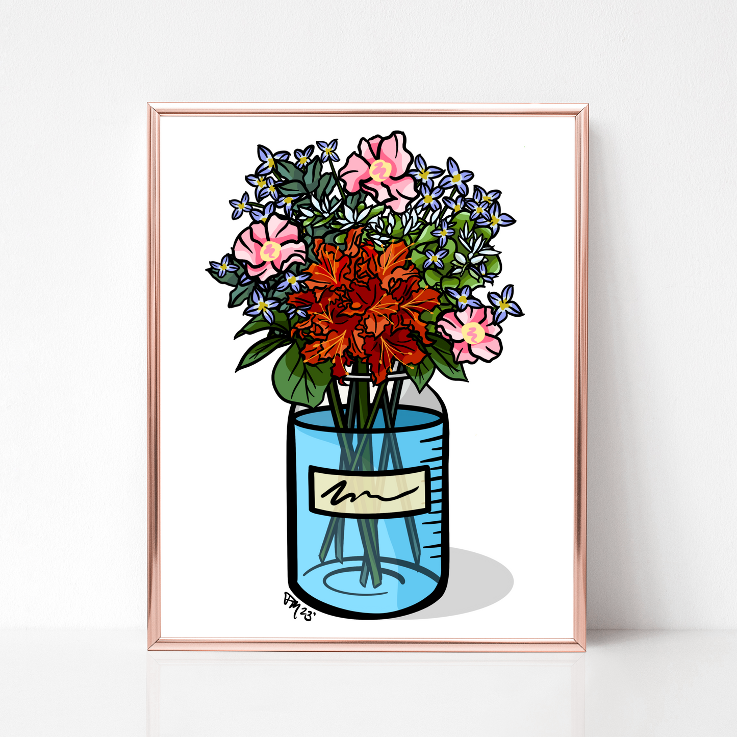 Mountain Plant Science Floral Print
