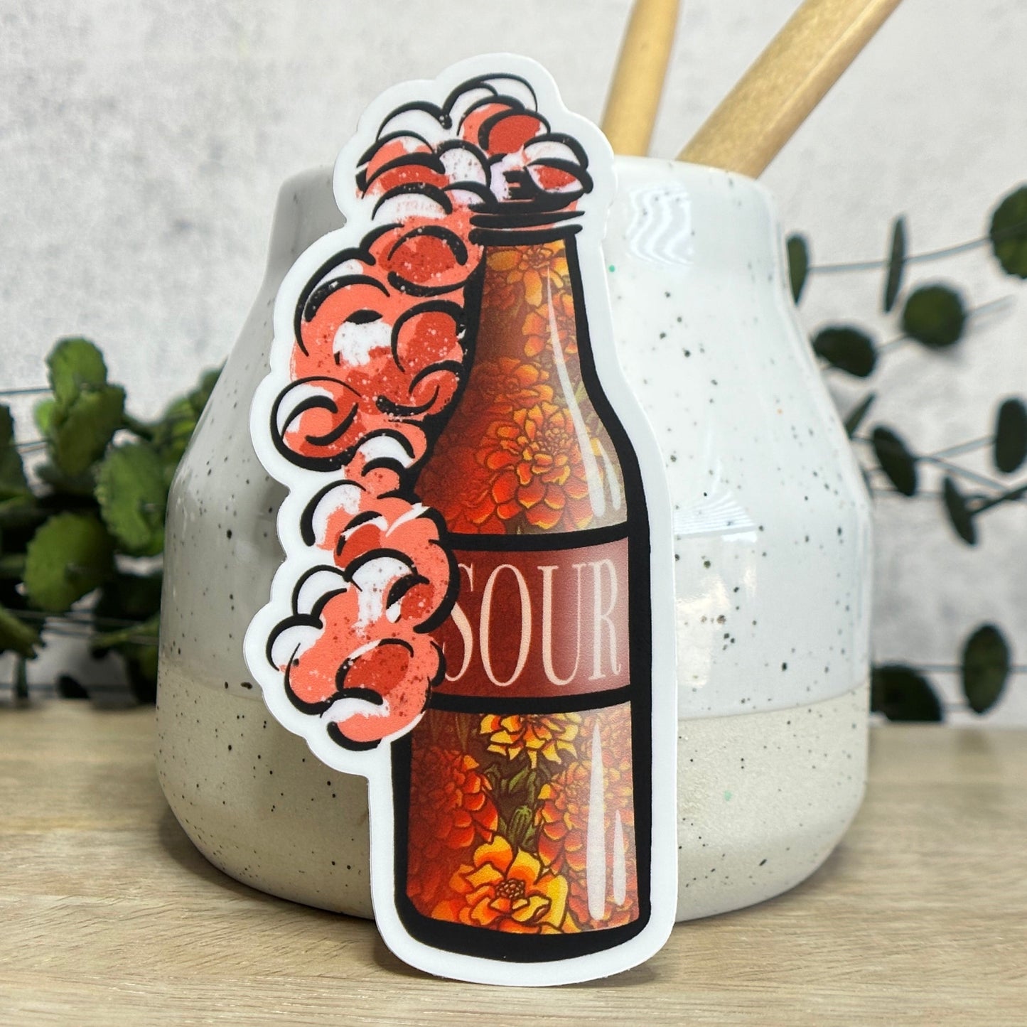 Sour Beer Bottle Vinyl Sticker