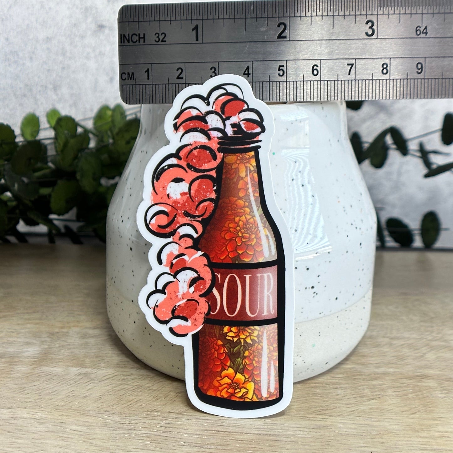 Sour Beer Bottle Vinyl Sticker