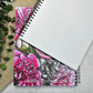 9"x7" Peach Drift Roses Notebook, Spiral, Lined