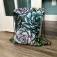 Succulent Drawstring Bag, 15”x17”