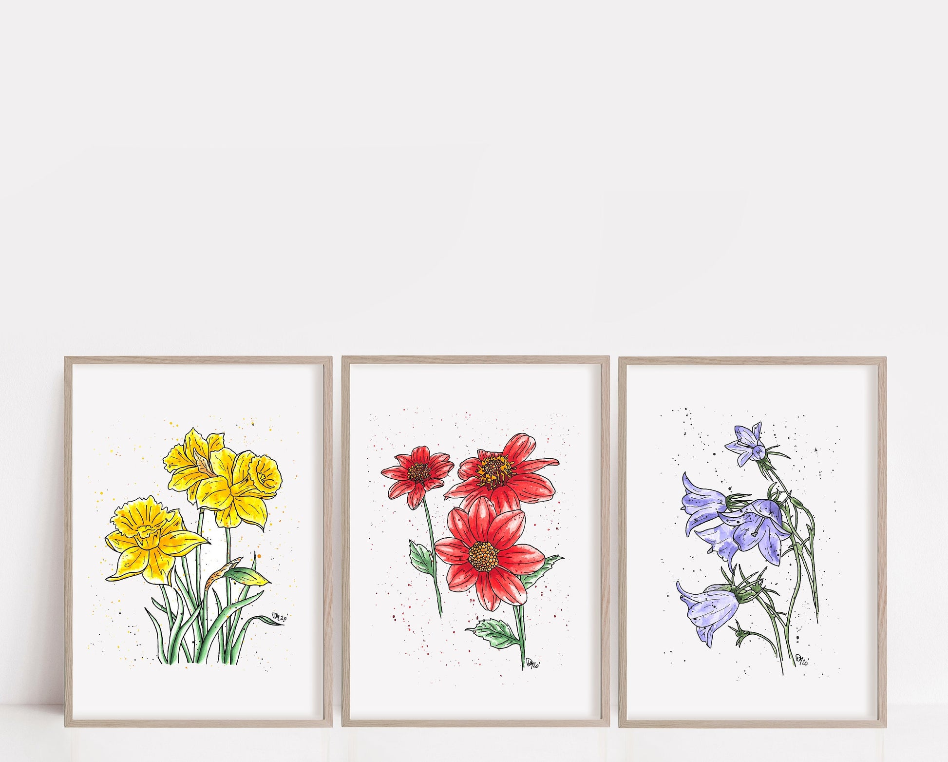 Daffodil Watercolor Print