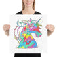 Rainbow Unicorn Watercolor Print