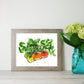 Colorful Tomatoes Watercolor Print