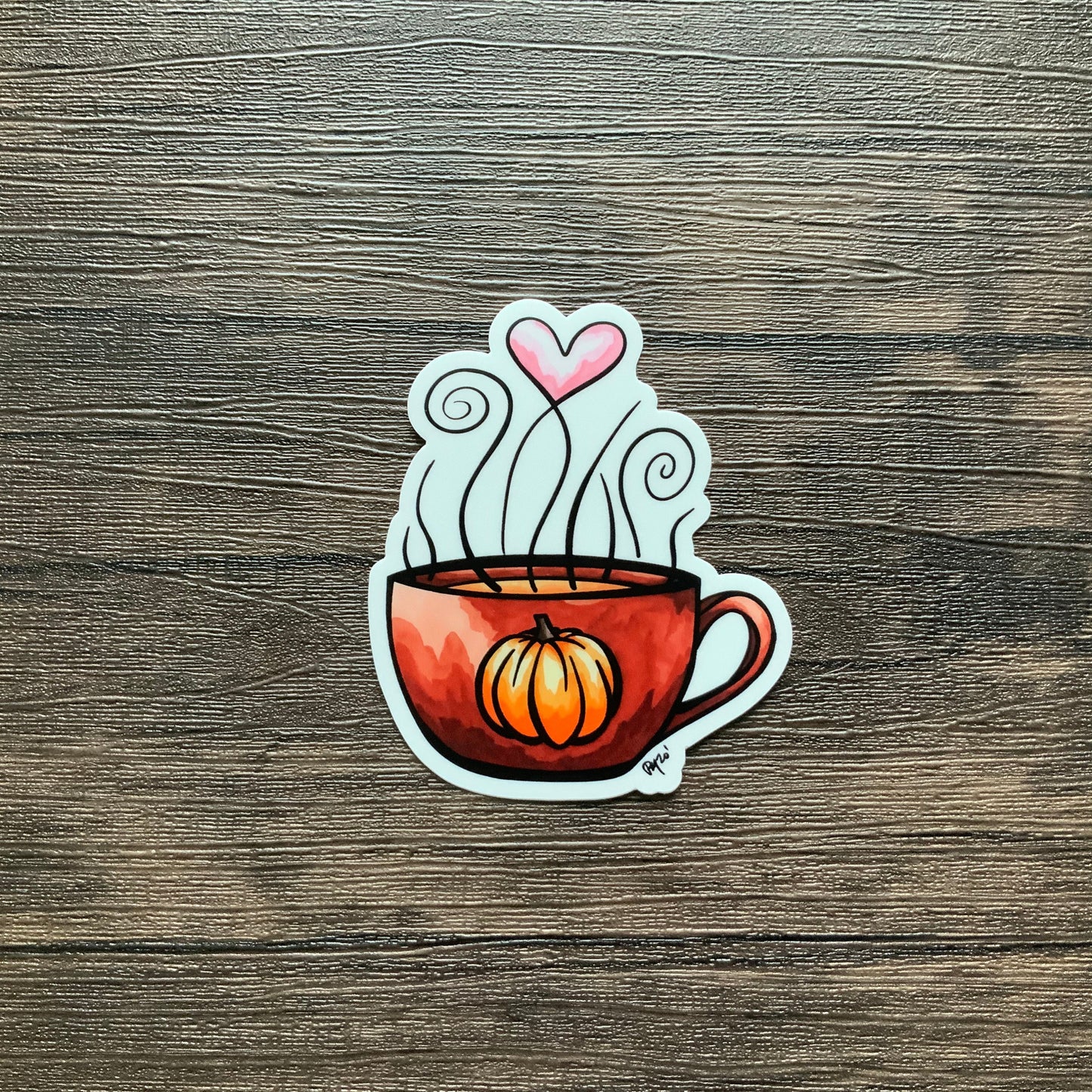 Pumpkin Spice Latte Vinyl Sticker