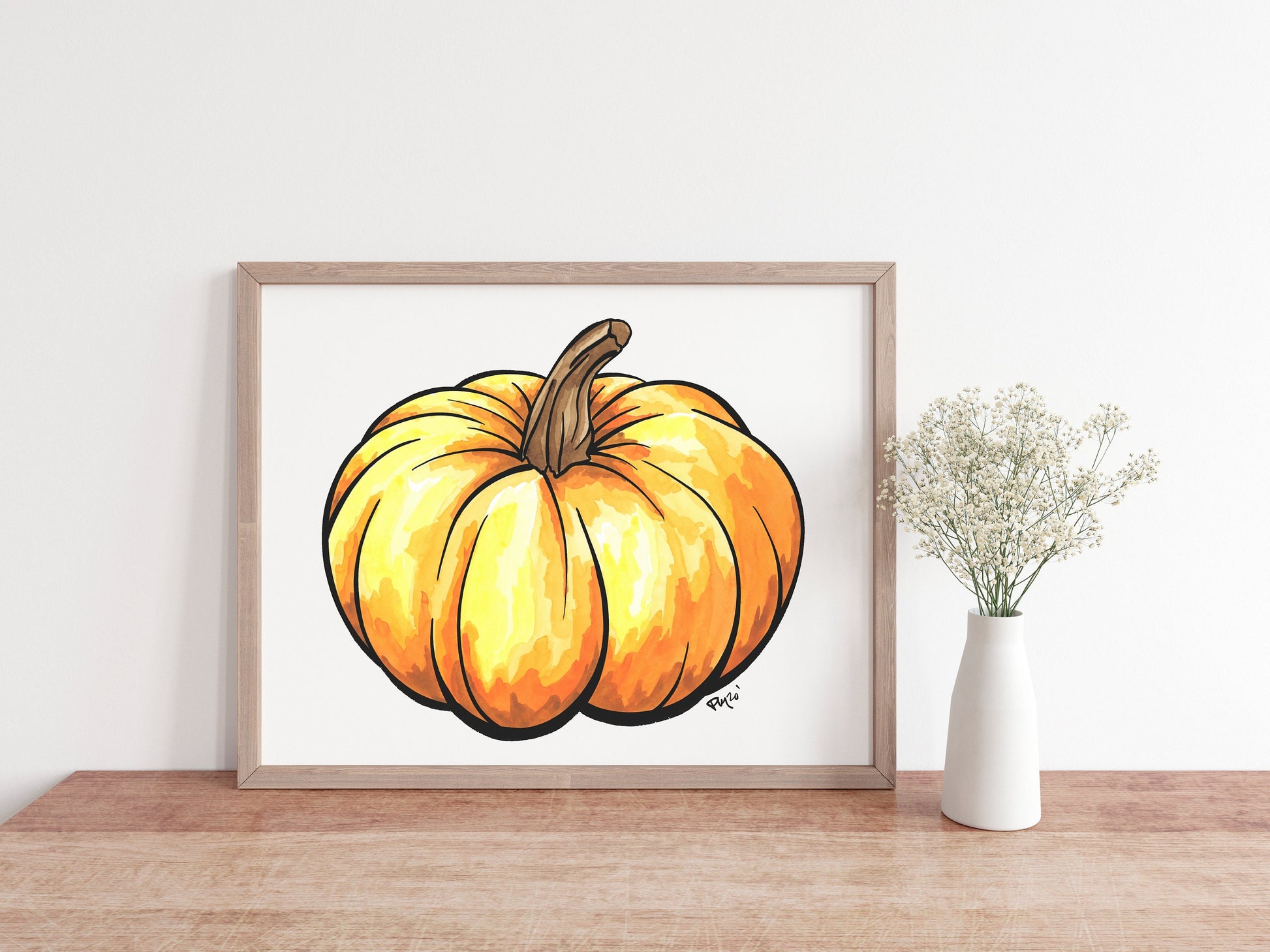 Pumpkin Watercolor Set DIGITAL DOWNLOAD
