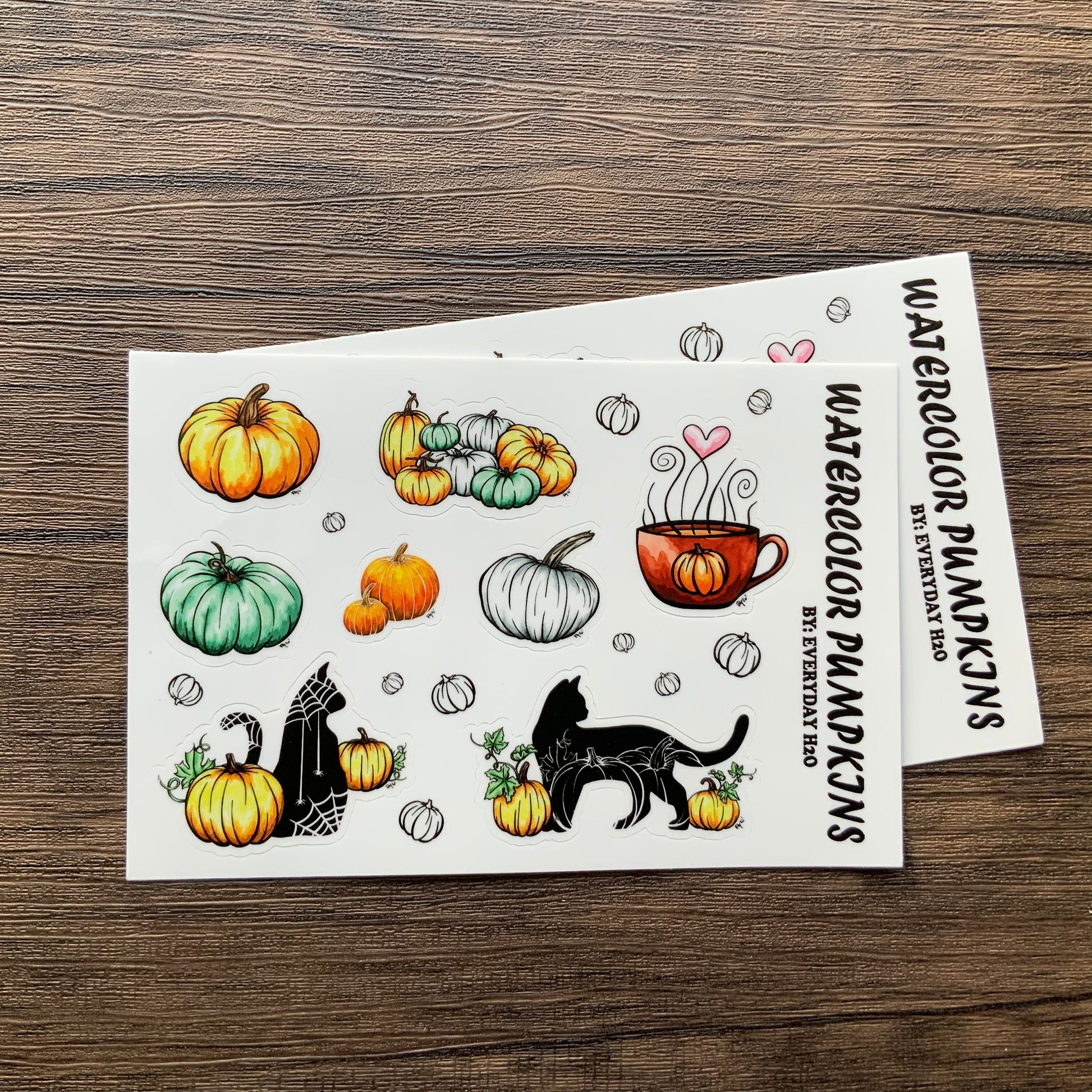 Fall Pumpkin Sticker Sheet