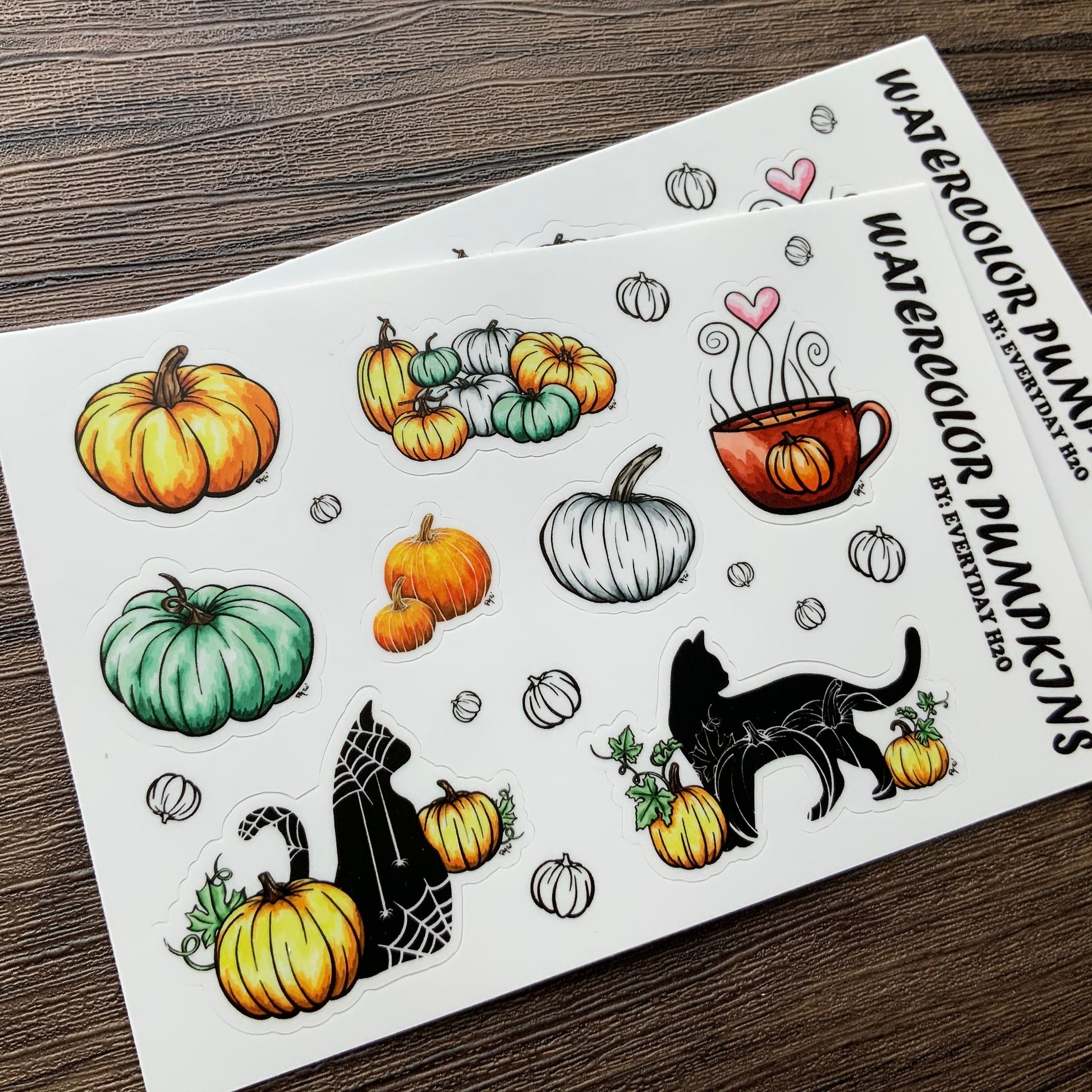 Fall Pumpkin Sticker Sheet