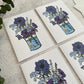 Blue Science Bouquet Greeting Card Set
