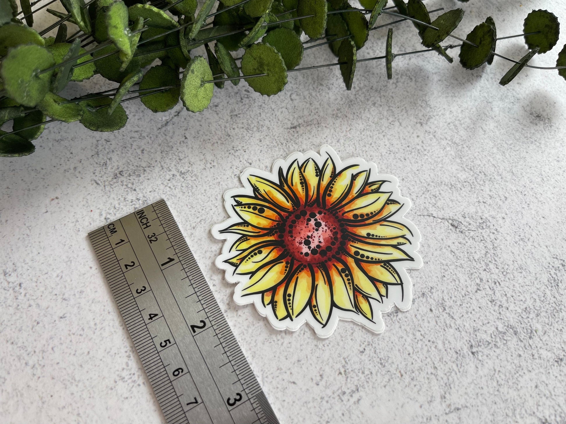 Sunflower Bloom Vinyl Sticker