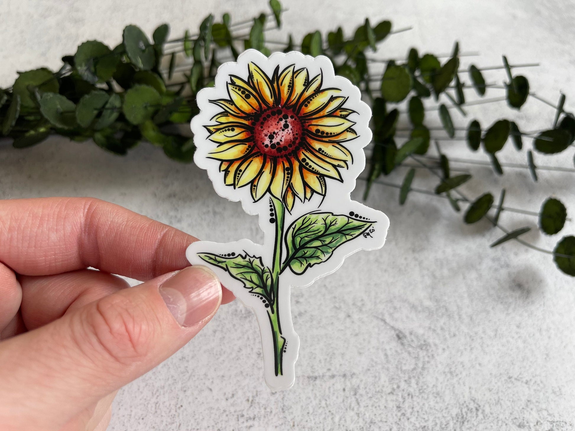 Sunflower Vinyl Sticker