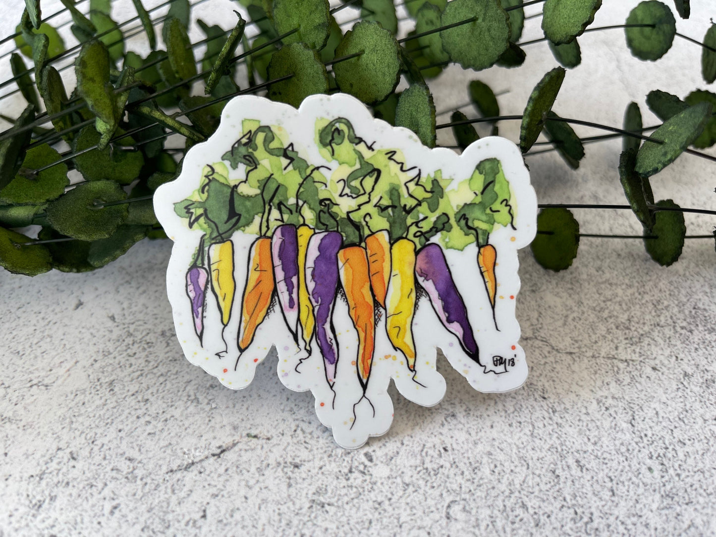 Vegetable Vinyl Sticker Set