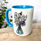 15 oz Pink Floral Science Mug