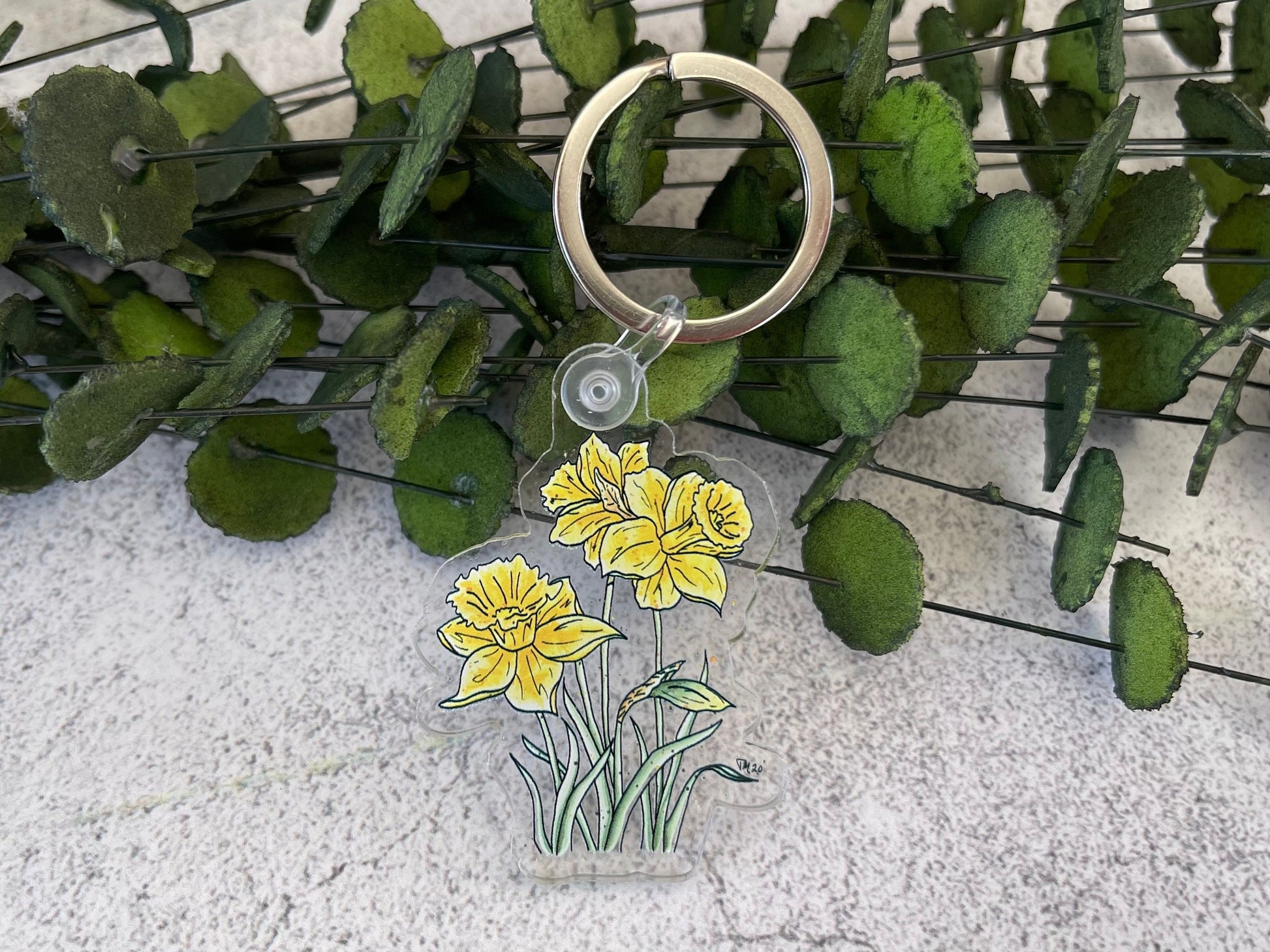 Daffodil Keychain