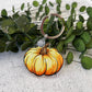 Watercolor Pumpkin Keychain