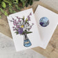 Cherry Blossom Science Greeting Card