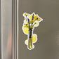 Yellow Floral Test Tube Magnet